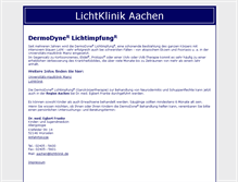 Tablet Screenshot of aachen.lichtklinik.de